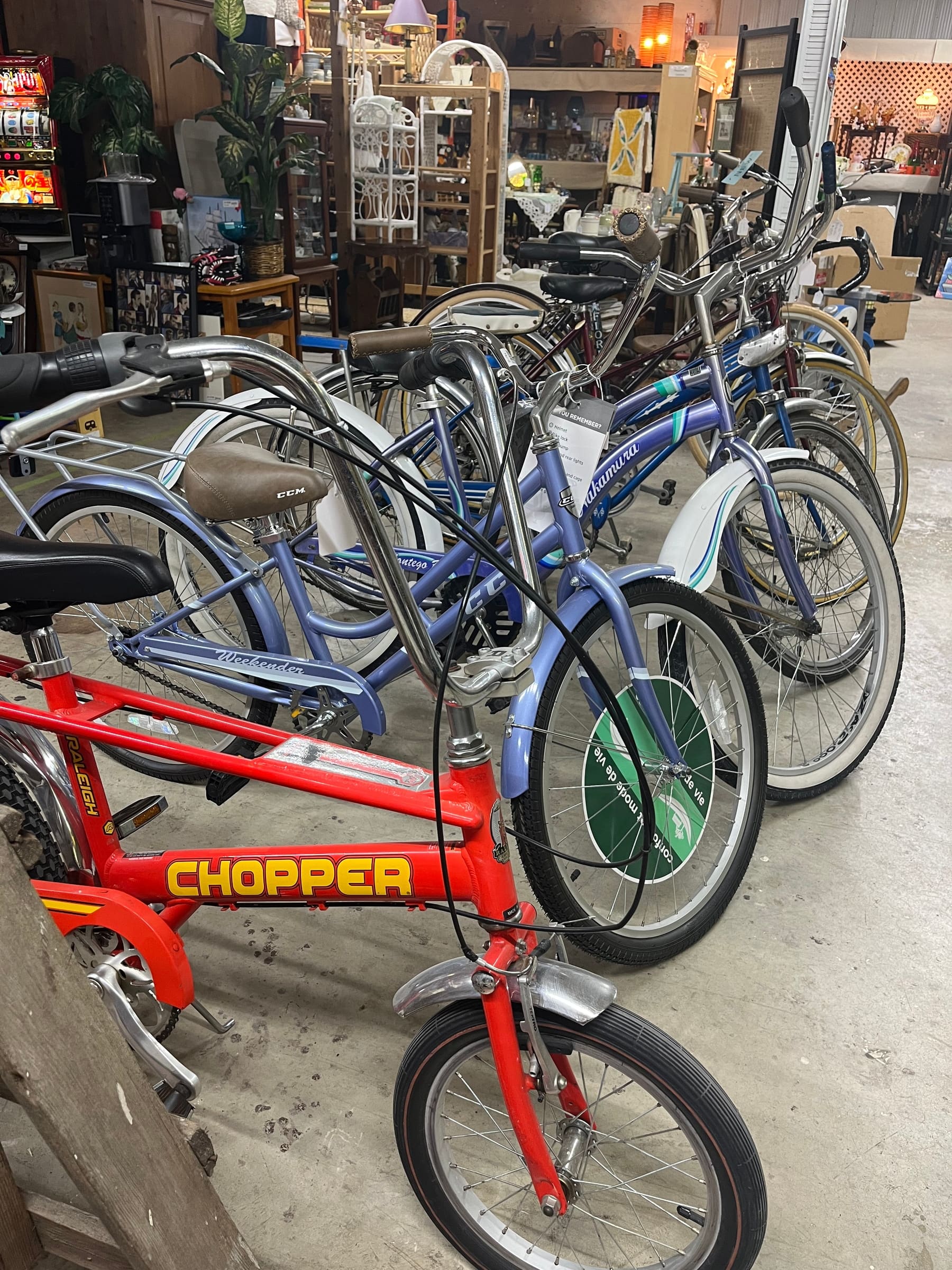 Vintage bicycles for sale in the market